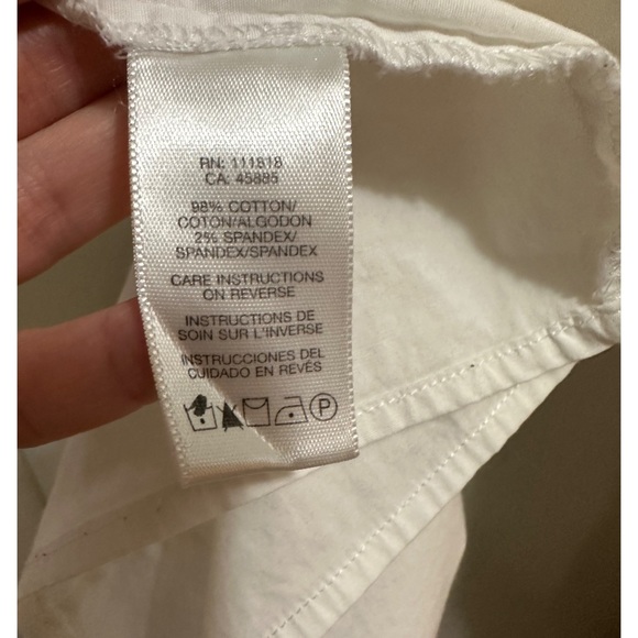 MK Cream Button Down Blouse - Picture 3 of 7